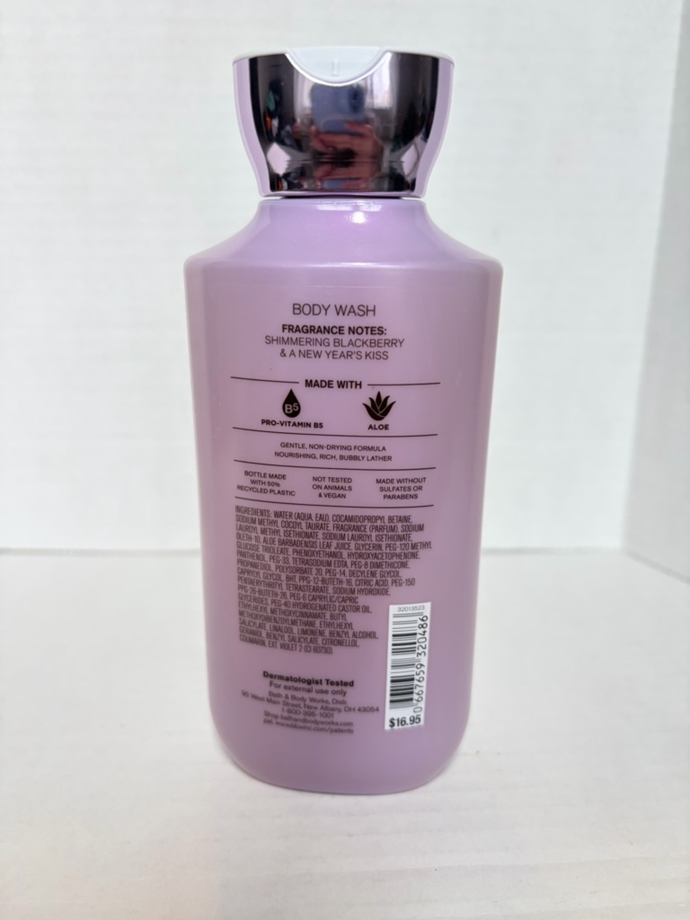 New Bath & Body Works Cue the Confetti Body Wash 10 oz Blackberry Aloe Vitamin - Picture 3 of 5